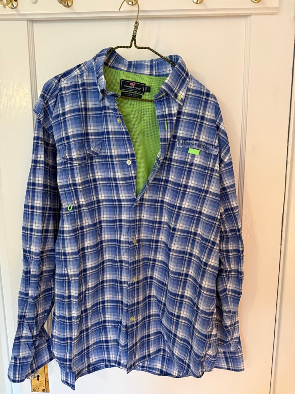 Vineyard Vines Blue Plaid Harbor Shirt